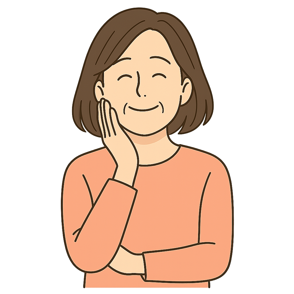 空き家問題が解決して安心している女性